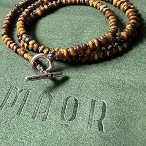 M. Cohen Matte Tiger Eye Axis bracelet (925/Sterling Silver)